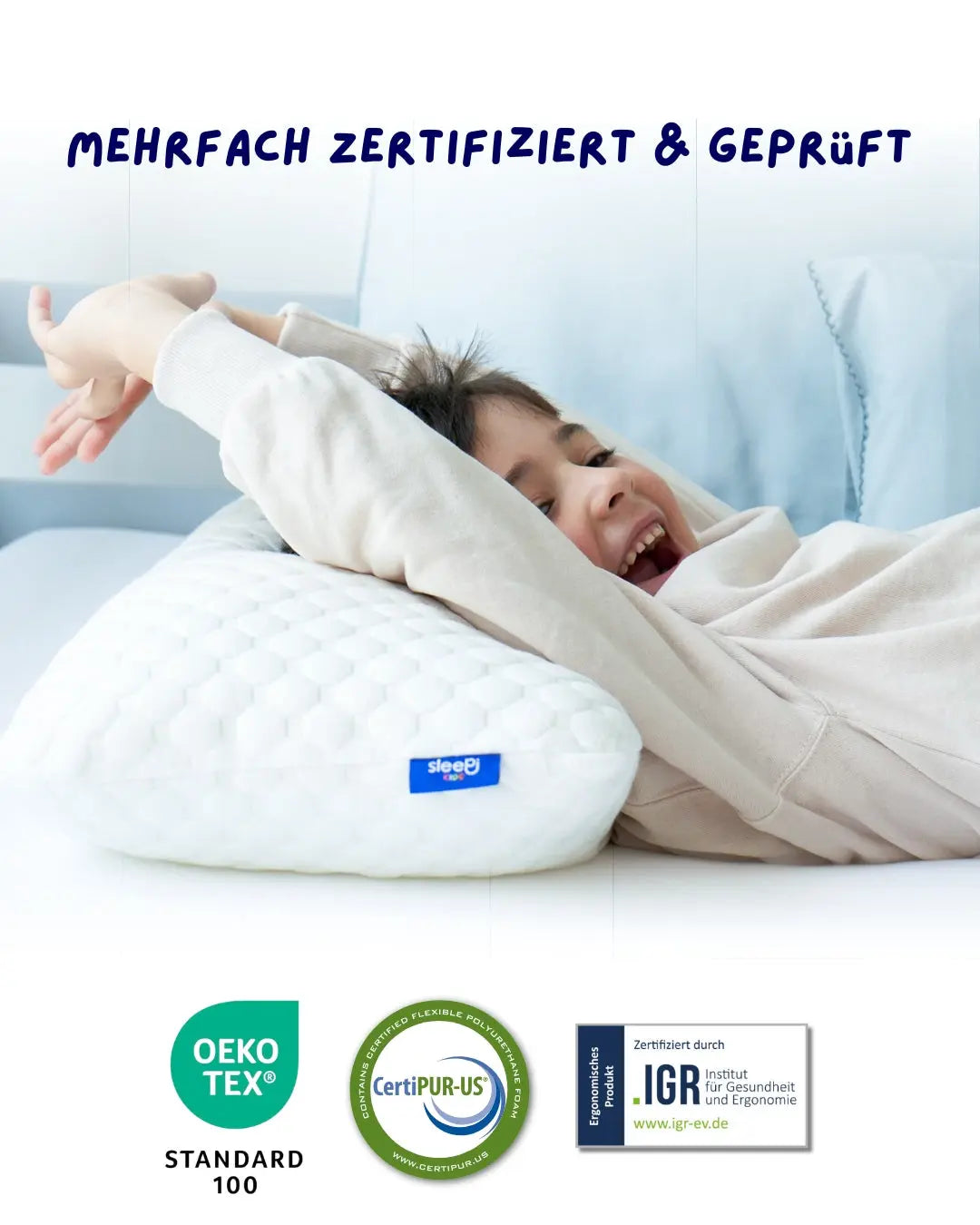 Kids Cloud: Kinderkopfkissen ab 3 Jahren, mitwachsend